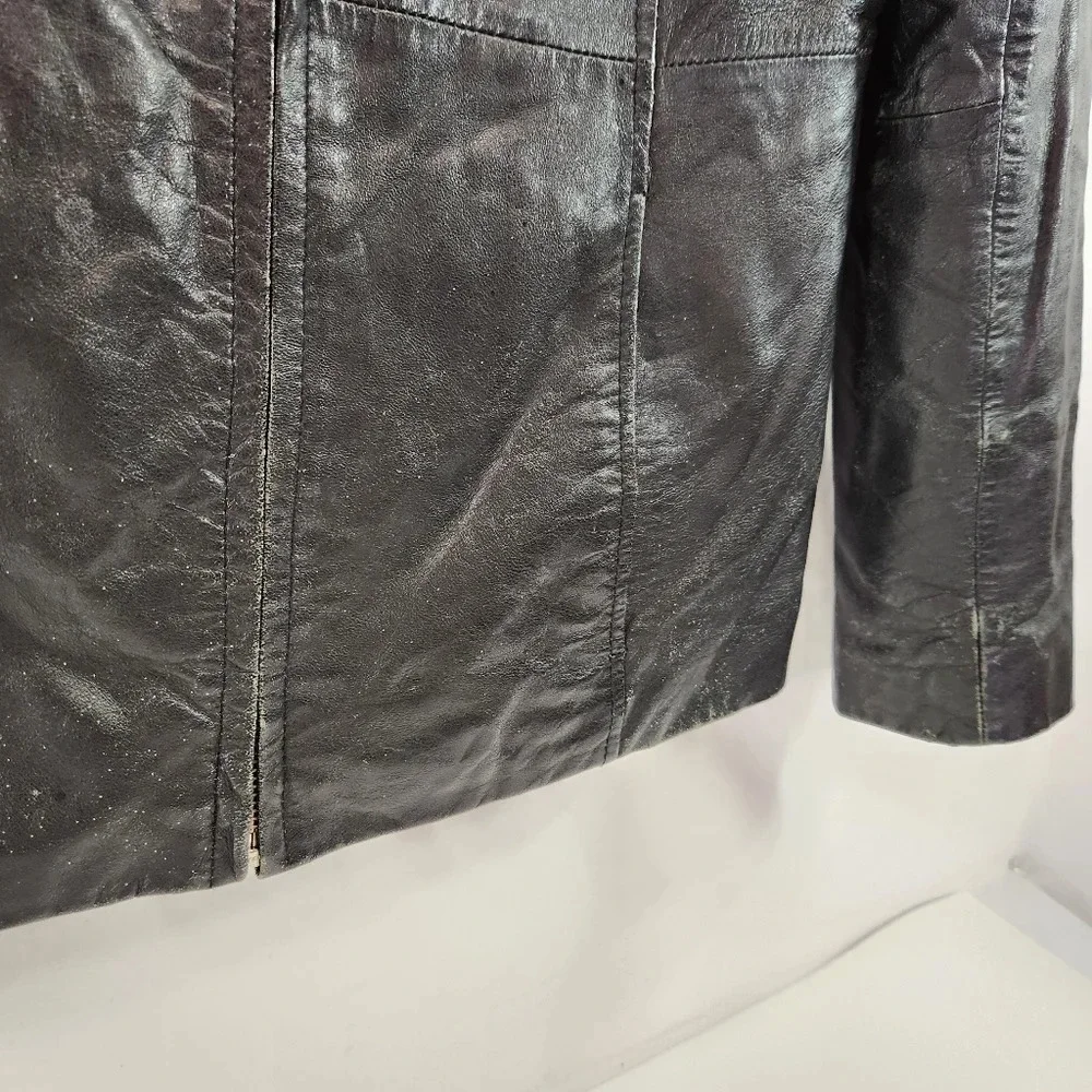 Wilson's Leather Pele Studio Leather Jacket Thinsulate Womens Small - Picture 7 of 16